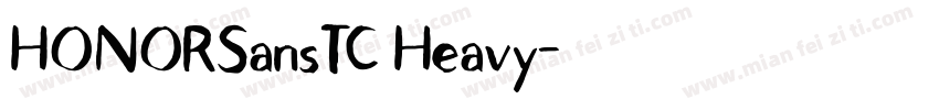 HONORSansTC Heavy字体转换